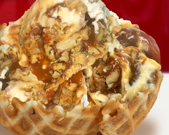 Order Large Waffle Bowl food online from Bruster Real Ice Cream store, Athens on bringmethat.com