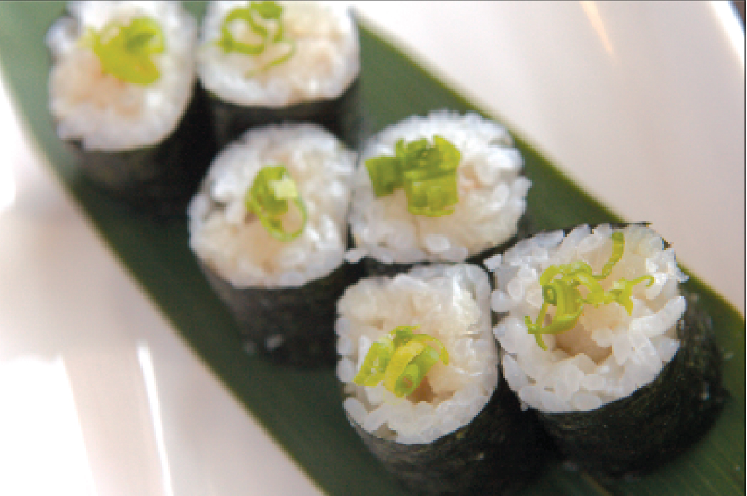 Order Yellowtail and Scallion Roll food online from Sushi Kuchi store, San Diego on bringmethat.com