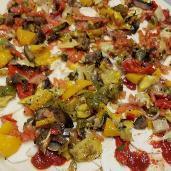 Order PZ4. Vegetable Pizza food online from Iron tomato store, White Plains on bringmethat.com