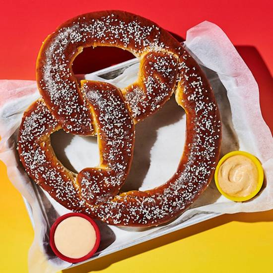 Order Giant Bavarian Pretzel food online from Dave & Buster's store, Hilliard on bringmethat.com
