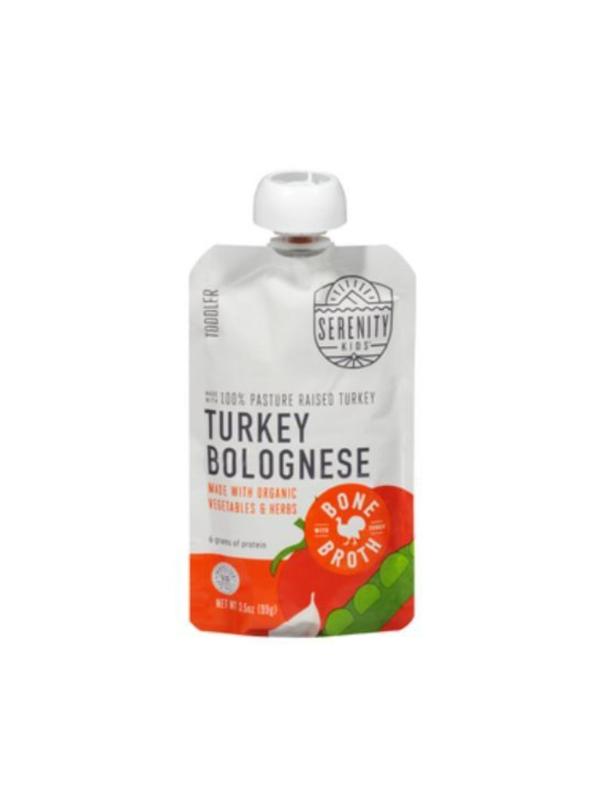 Order Serenity Kids Turkey Bolognese Baby Food (3.5 oz) food online from Stock-Up Mart store, Marietta on bringmethat.com