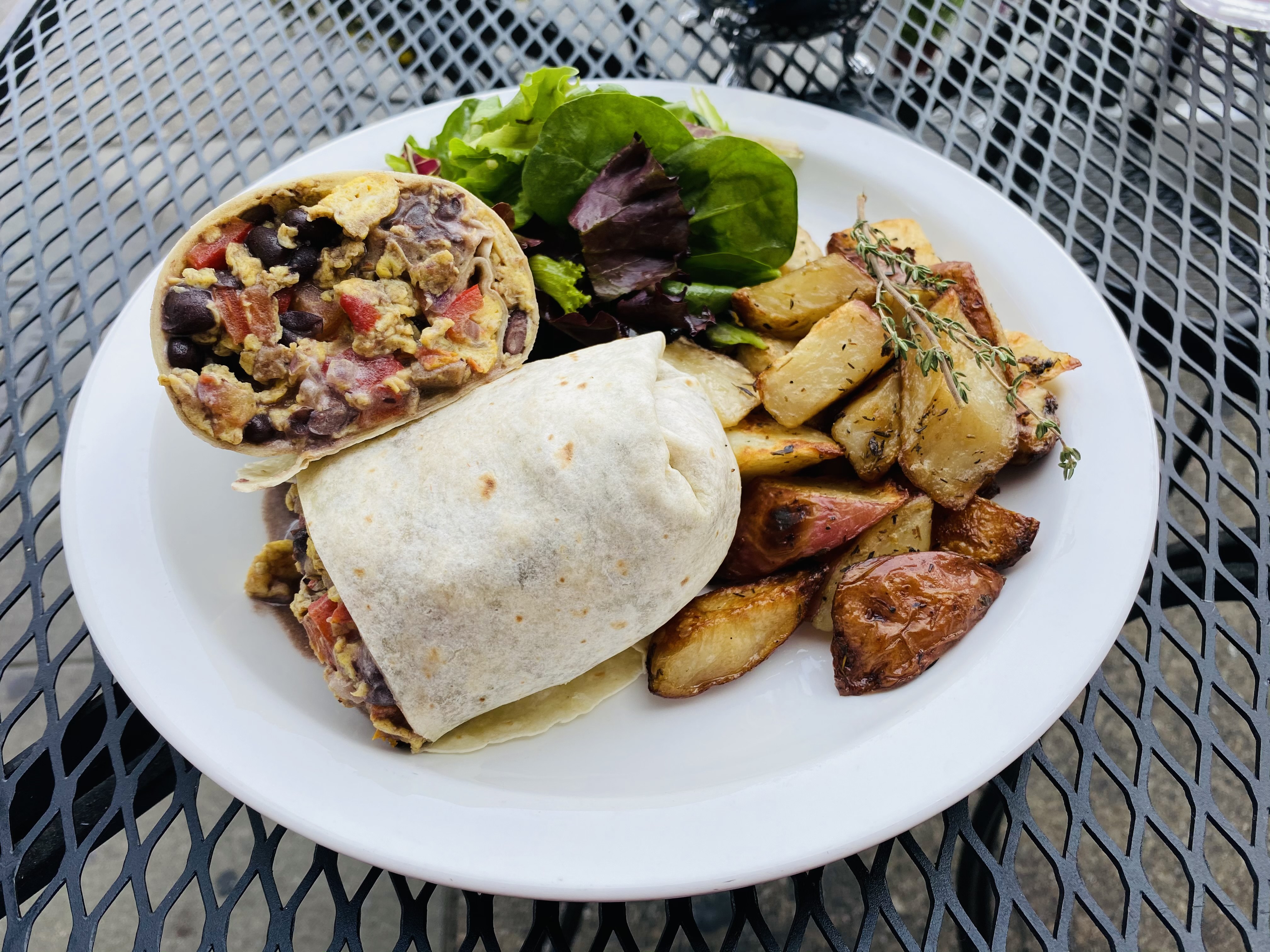 Order Chef's Breakfast Burrito food online from Fleur Café store, Los Angeles on bringmethat.com