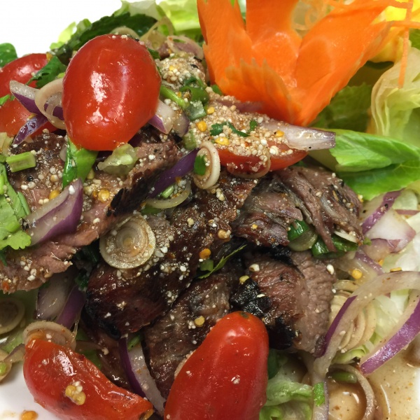 Order Spicy Beef Salad food online from Montien boston (thai & sushi) store, Boston on bringmethat.com