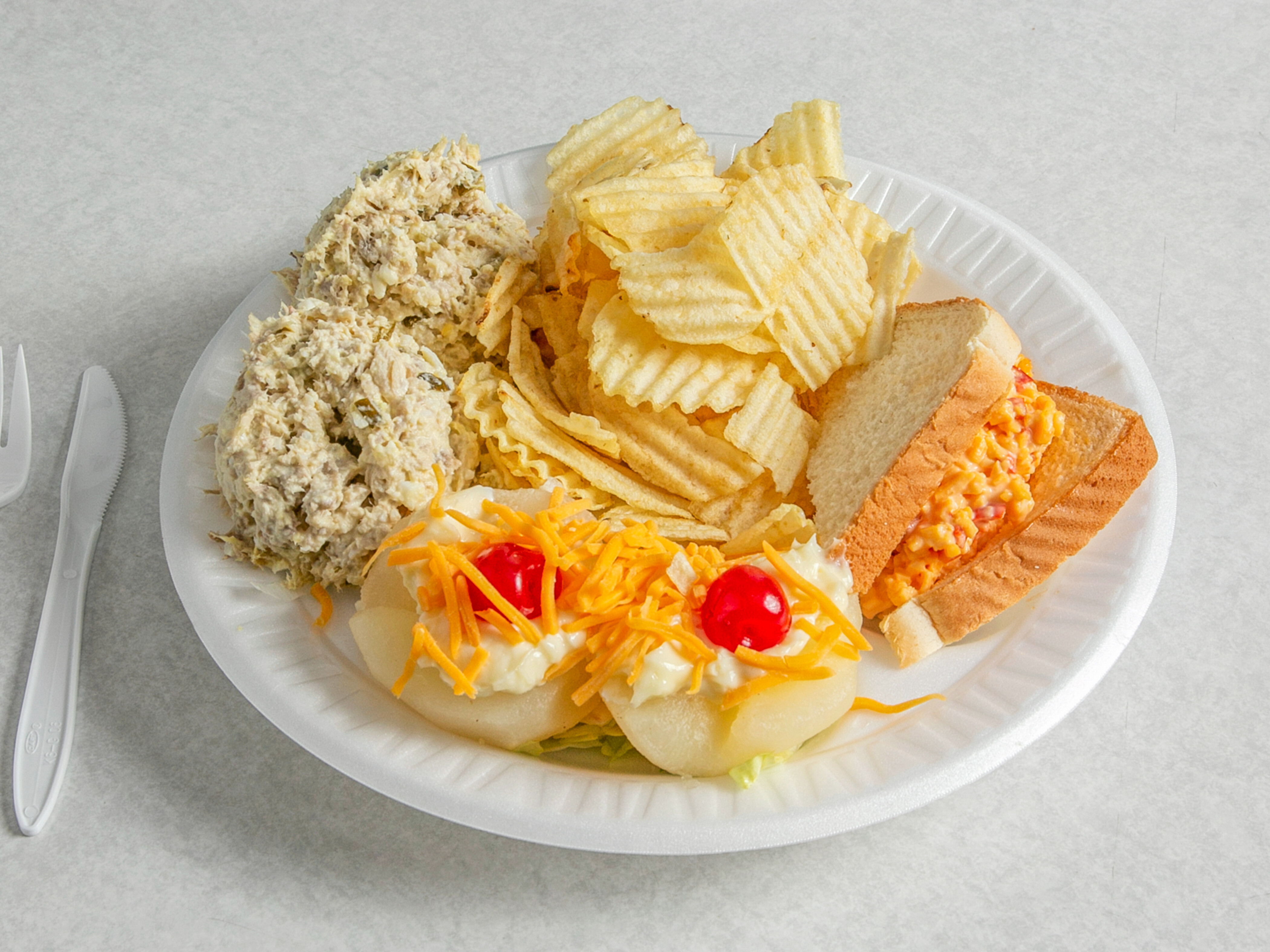 Order CHICKEN SALAD COLD PLATE  food online from Edwards Pharmacy store, Ayden on bringmethat.com