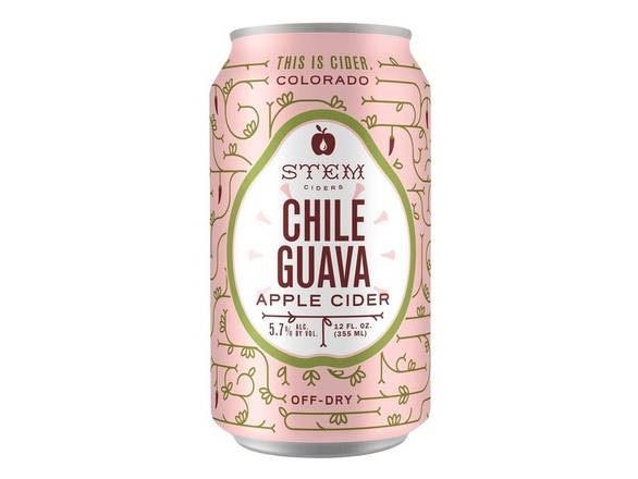 Order Stem Ciders Chile Guava - 4x 12oz Cans food online from Garfield's Beverage Warehouse store, Chicago on bringmethat.com