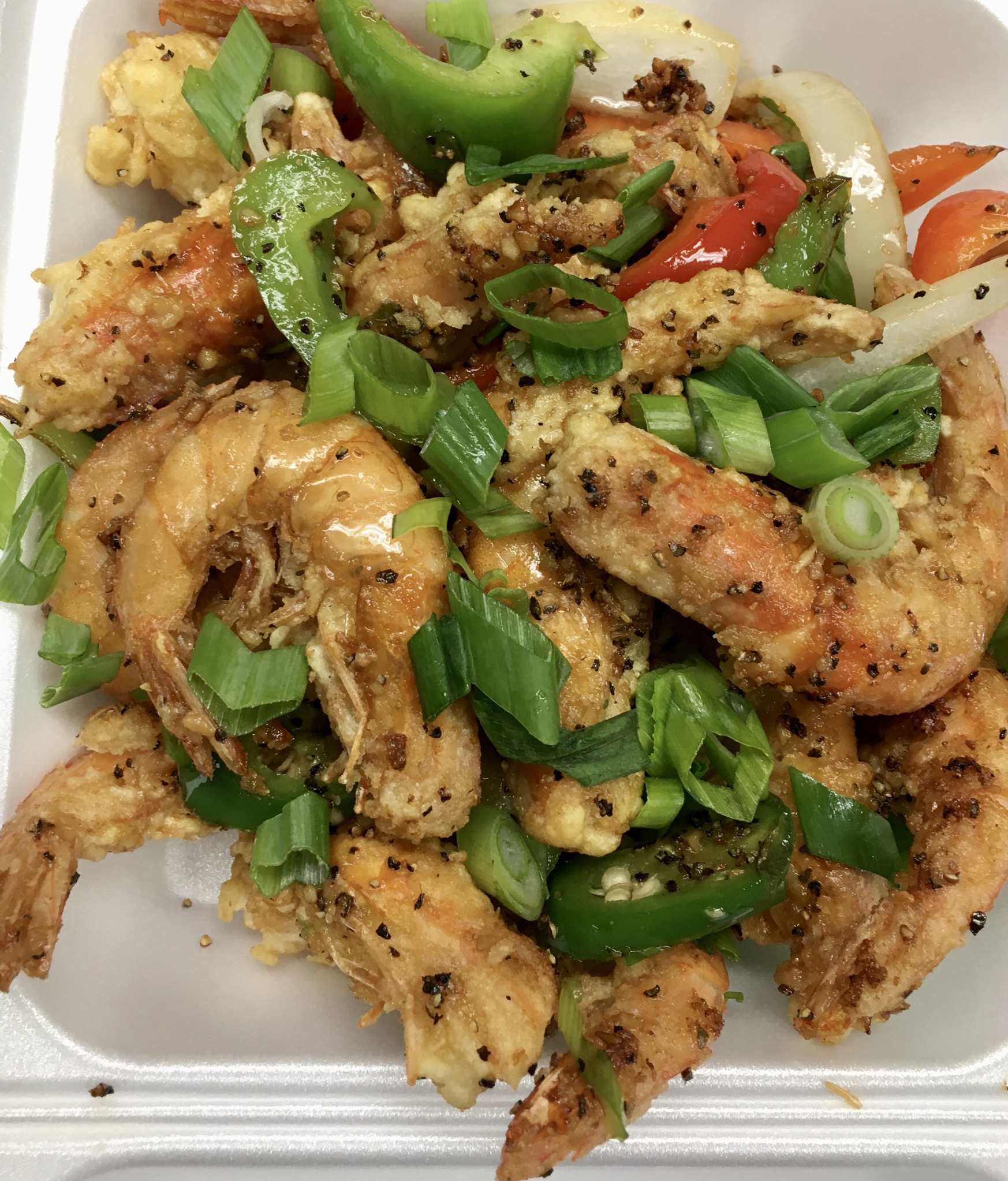 Order Salt and Peppered Shrimp  food online from WA WA Restaurant store, Long Beach on bringmethat.com