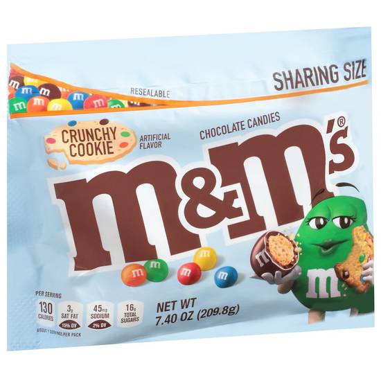 Order M&M's Milk Chocolate Crunchy Cookie Sharing Pack (7.4 oz) food online from Rite Aid store, Eugene on bringmethat.com