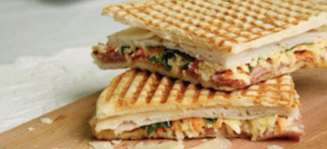 Order Ranchero Panini food online from Mediterranean Grill And Bar store, New York on bringmethat.com