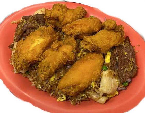 Order Chicken Wings with Fried Rice food online from Hunan Cafe store, Pittsburgh on bringmethat.com