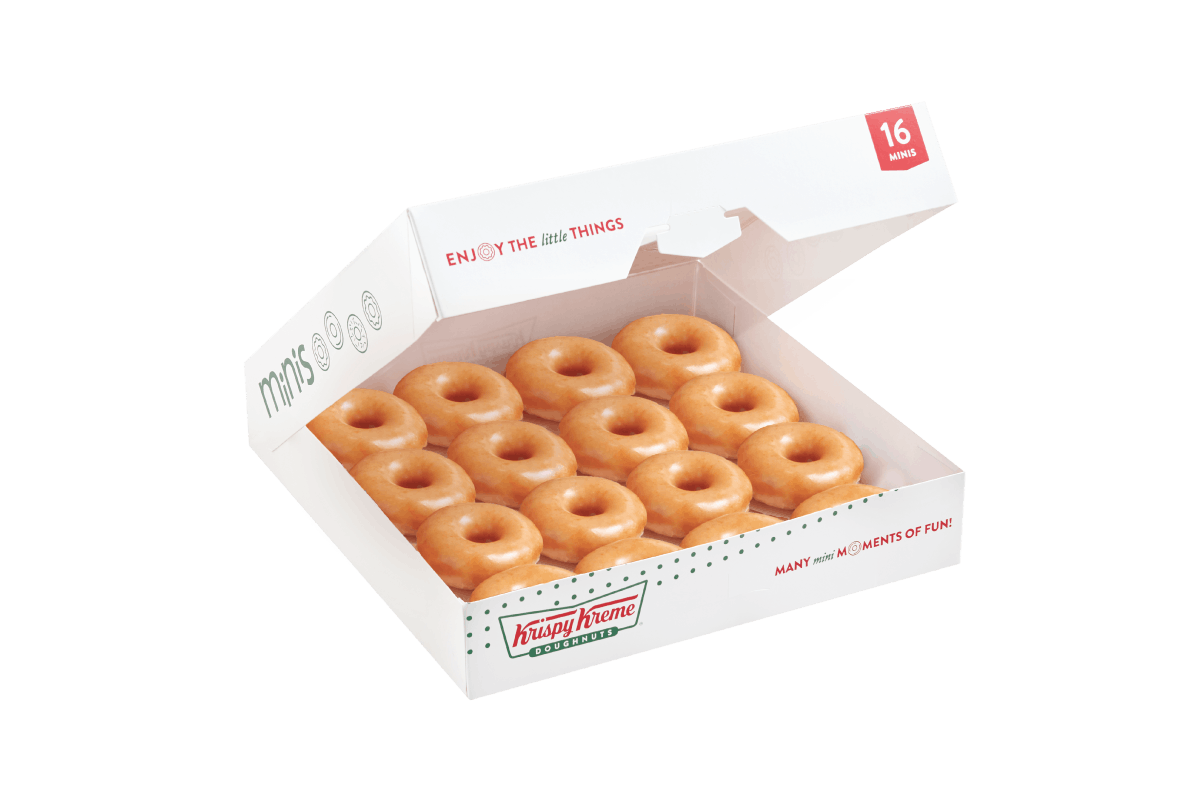 Order 16 Count Original Glazed® Minis food online from Krispy Kreme store, Augusta on bringmethat.com