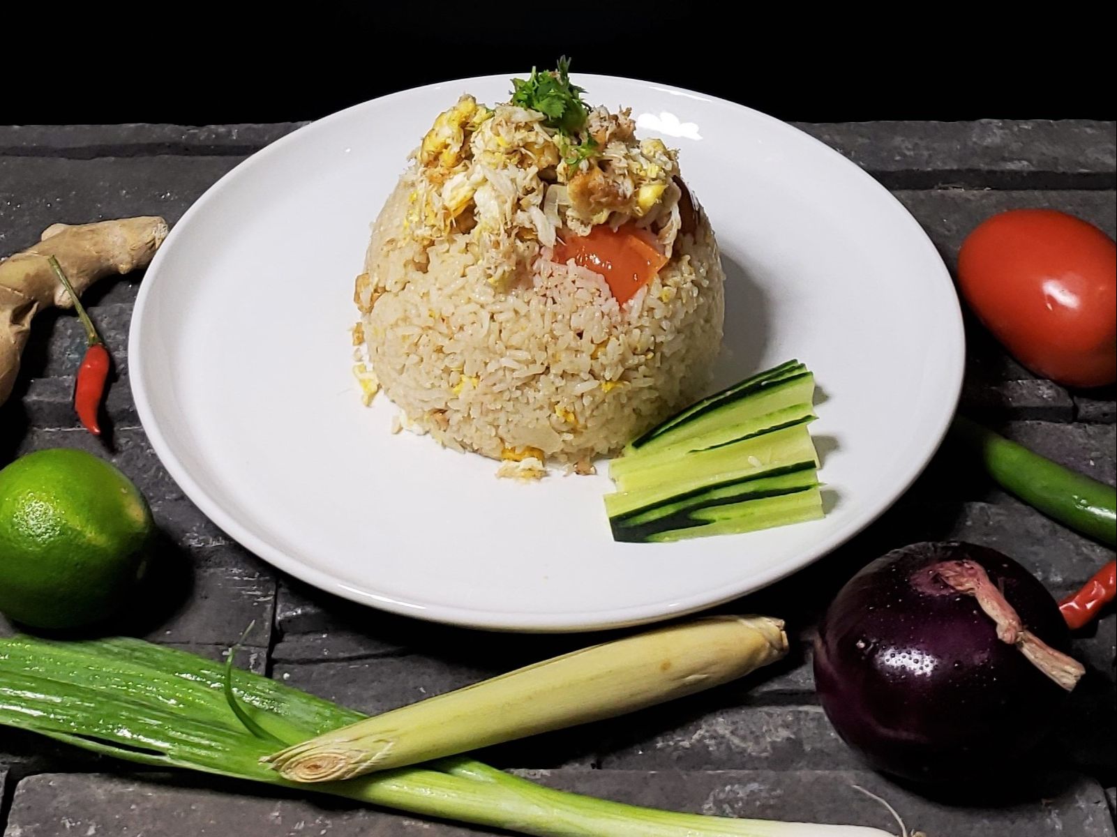 Order Crabmeat Fried Rice food online from Jie Kitchen store, Las Vegas on bringmethat.com