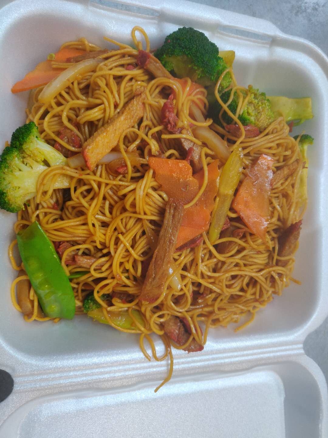 Order M3. Pork Chow Mein food online from Sam Cafe store, Houston on bringmethat.com