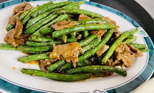 Order 120. Green Bean Beef food online from Lido Restaurant store, Oklahoma City on bringmethat.com