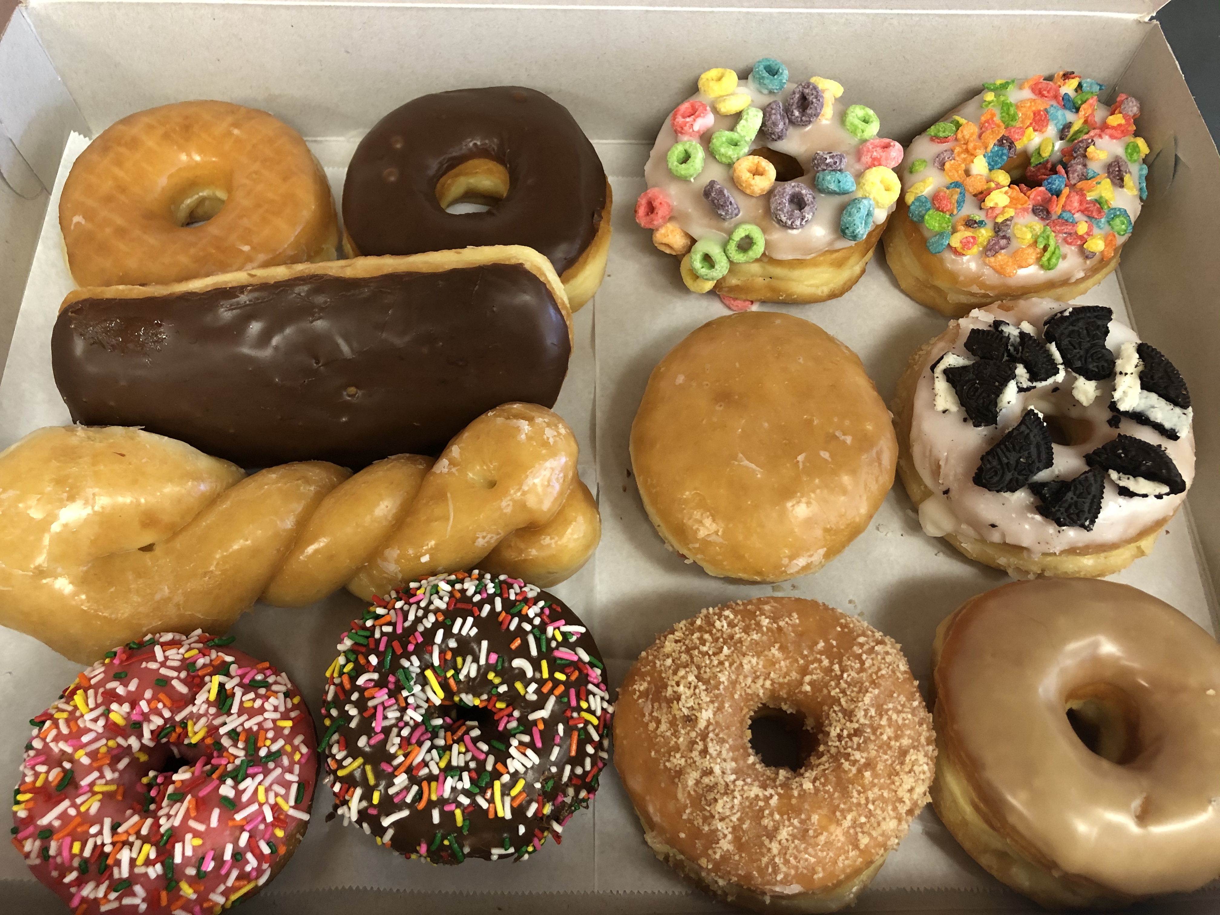 Order 1 Dozen Mixed Donuts food online from Donut King Bakery store, Tustin on bringmethat.com