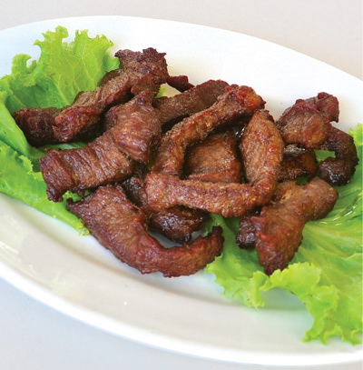 Order 8. Beef Jerky food online from Sawaddee Thai Restaurant store, Las Vegas on bringmethat.com
