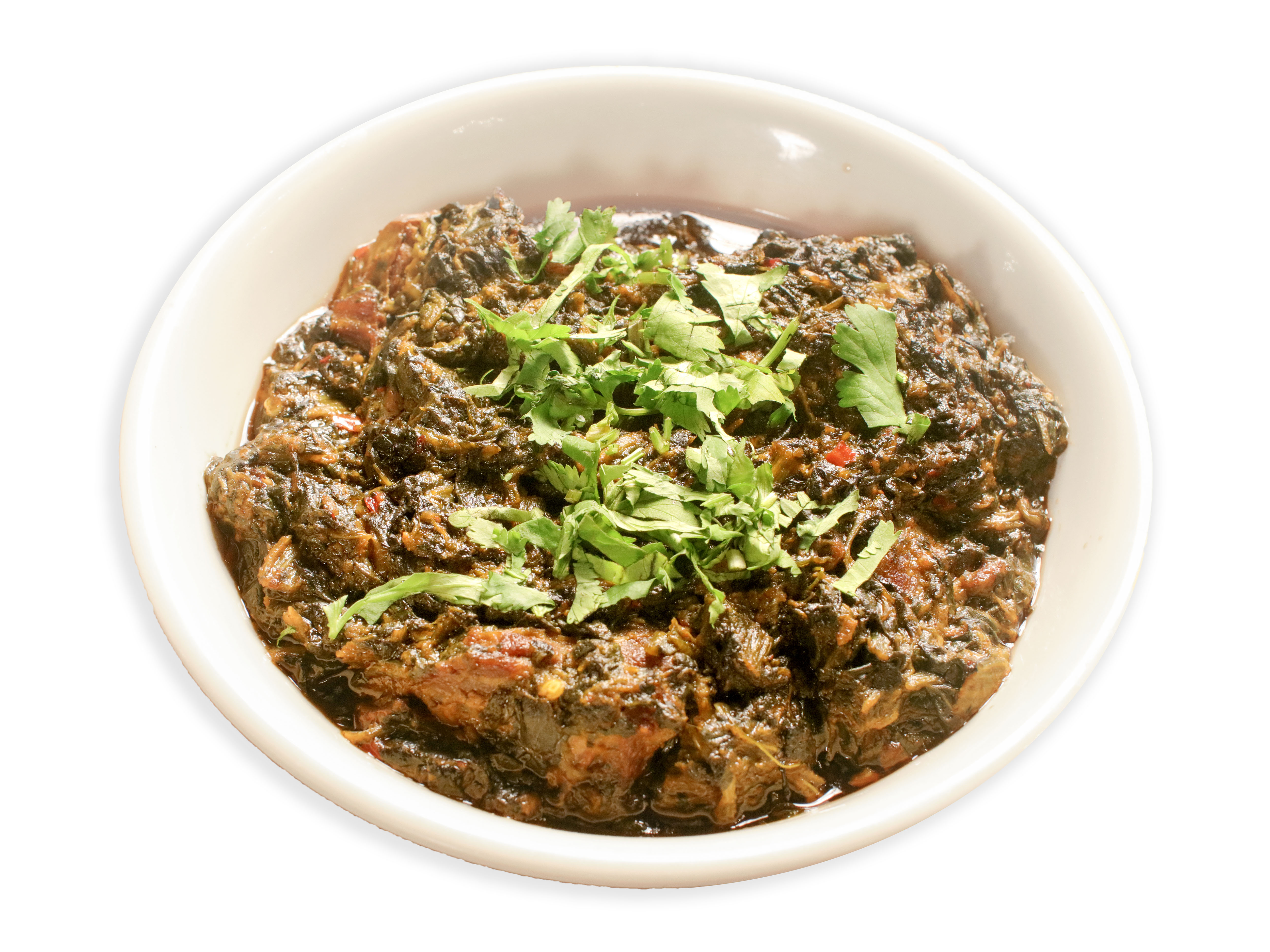 Order Mutton Palak (Goat) food online from Asma's Cuisine Indian Restaurant store, Duluth on bringmethat.com
