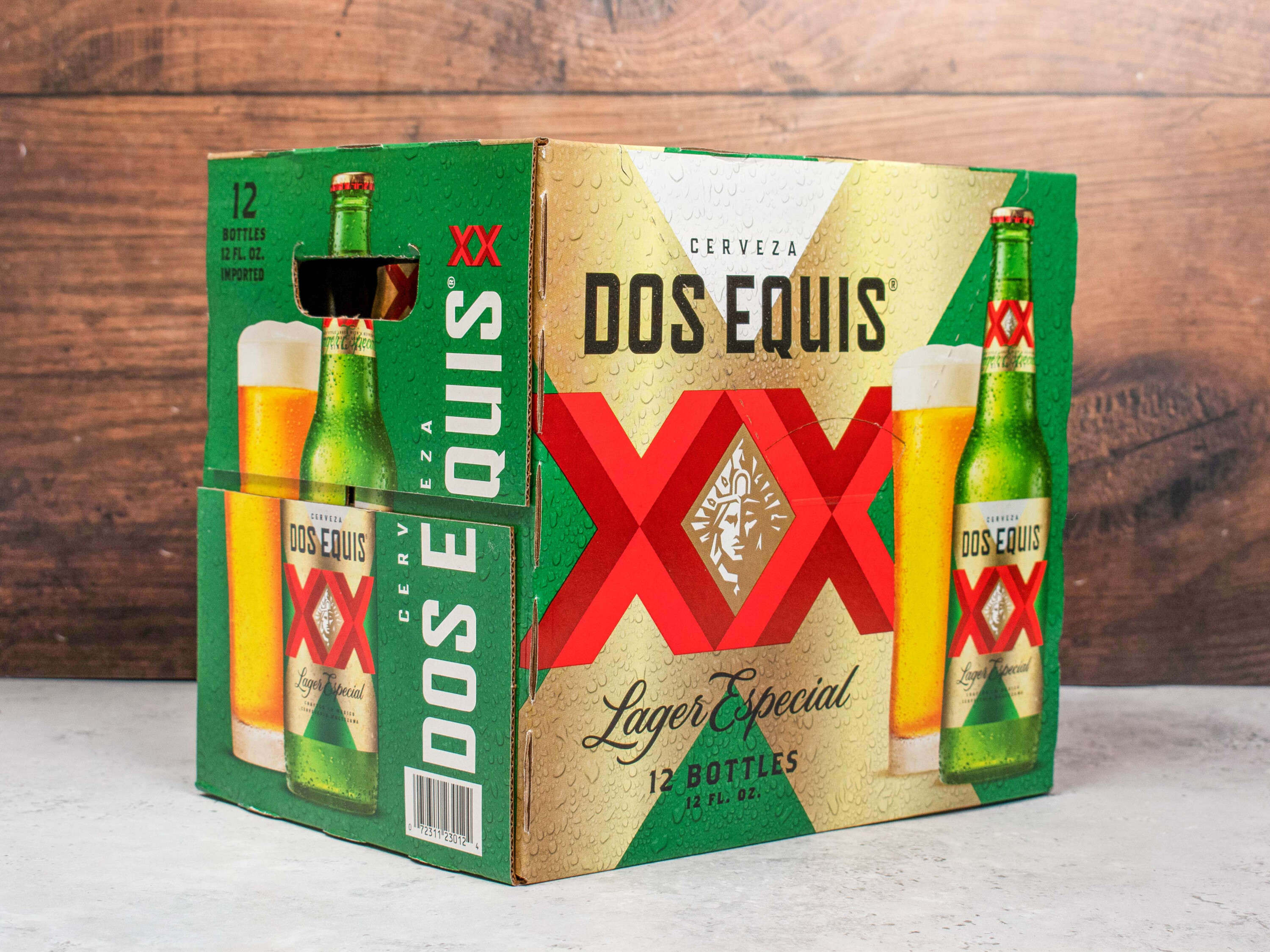 Order 12pack-12oz of Dos Equis Bottled Beer  food online from Liquor Deli store, La Puente on bringmethat.com