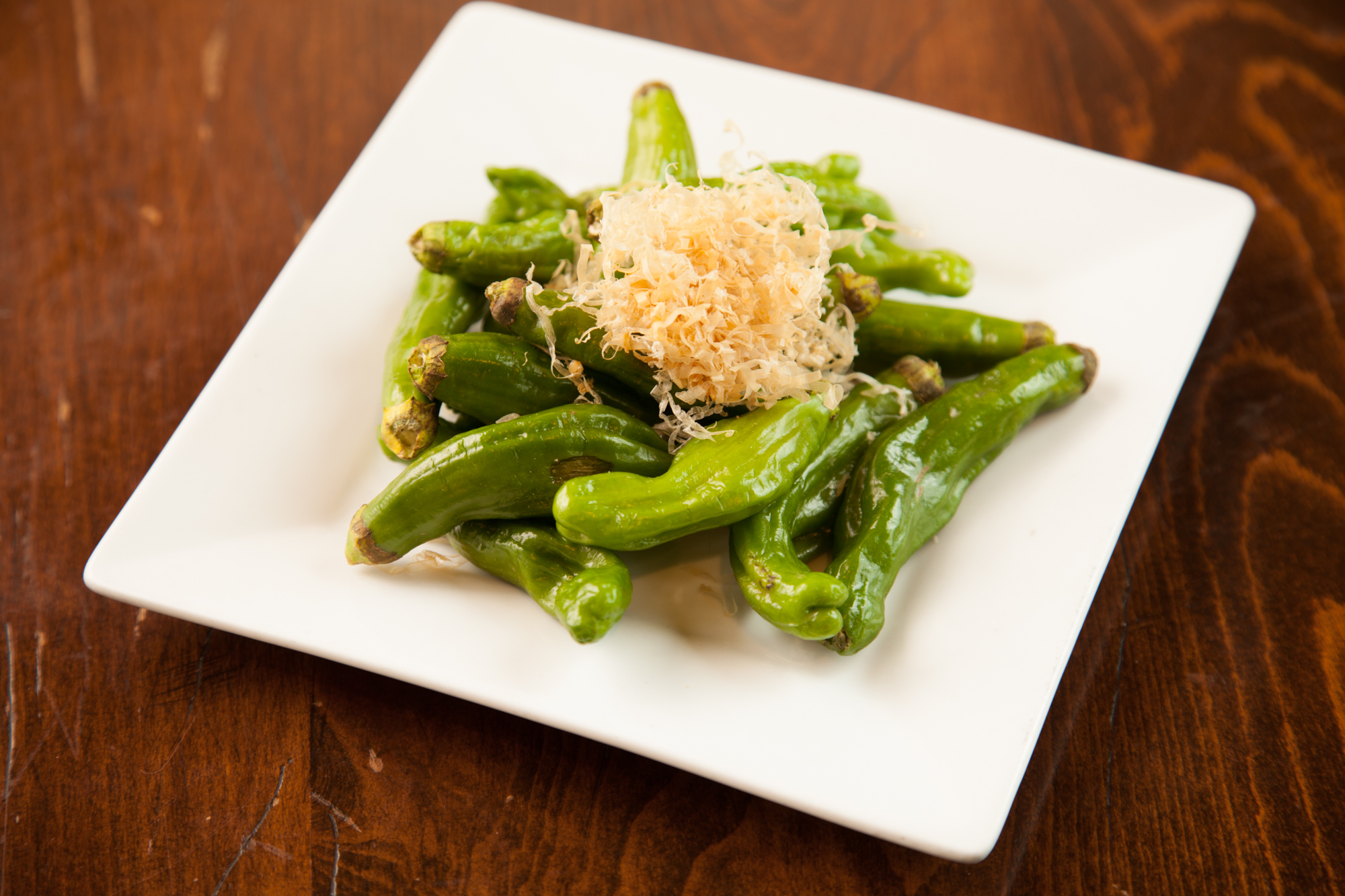 Order Shishito Pepper (Vegetarian) food online from Moto Azabu Sushi Bar & Grill store, Marina Del Rey on bringmethat.com