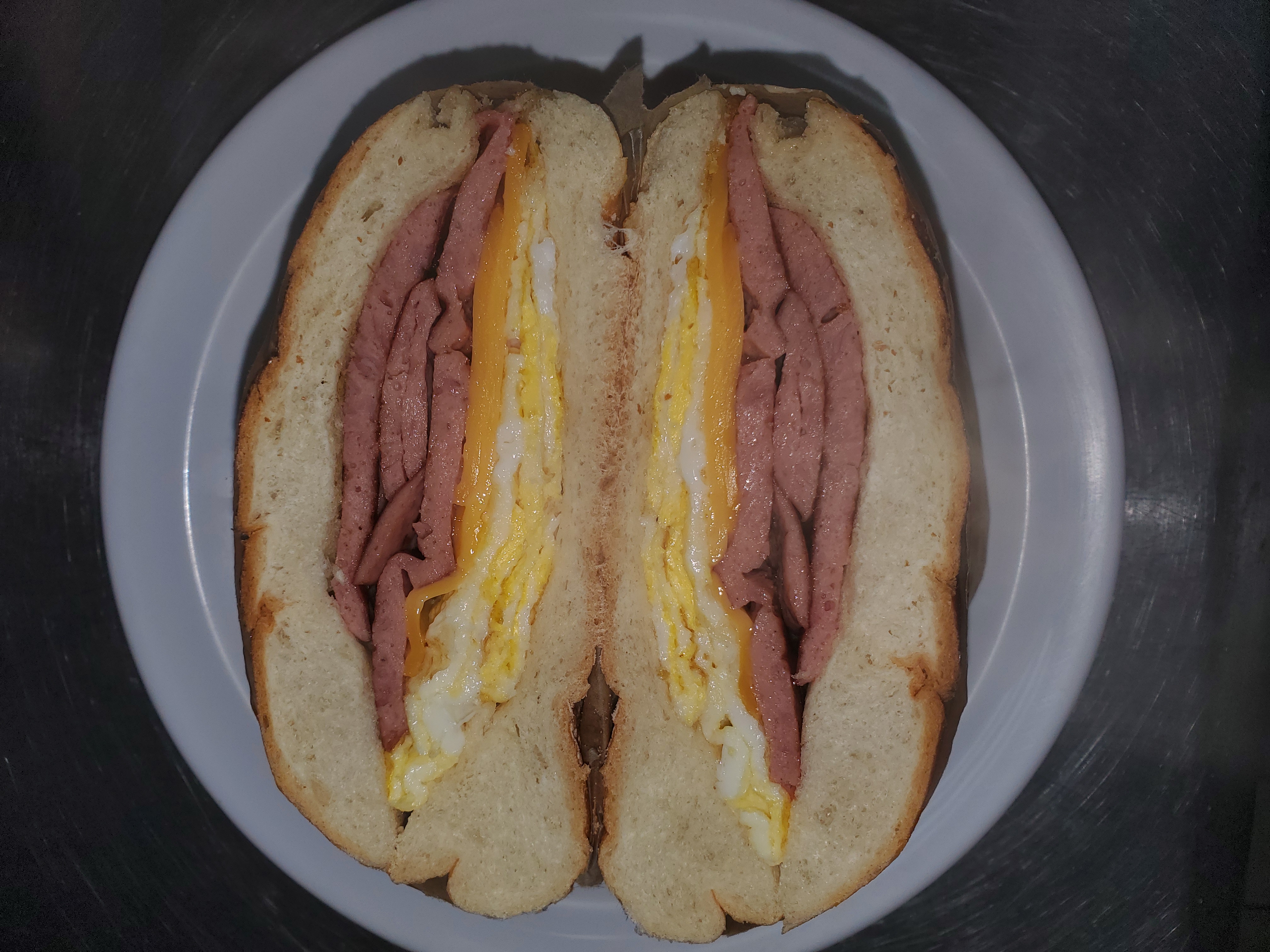Order Salami egg n cheese food online from Aminas Cafe store, Bronx on bringmethat.com