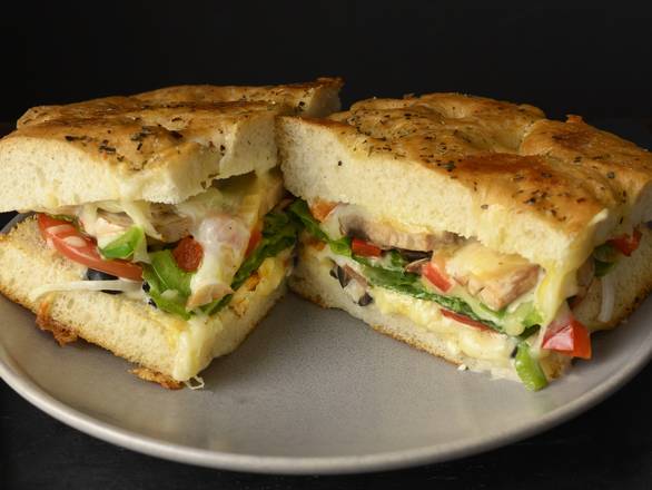 Order Mediterranean Veggie Sandwich food online from Sarpino's Pizzeria store, Harwood Heights on bringmethat.com