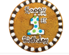 Order 1st Birthday - B1025 food online from Cookie Co store, Longview on bringmethat.com