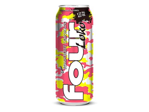Order Four Loko Strawberry Lemonade - 24oz Can food online from Kirby Food & Liquor store, Champaign on bringmethat.com