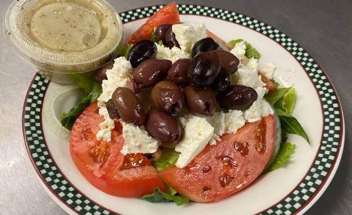 Order Greek Salad food online from Sergio store, Riverhead on bringmethat.com