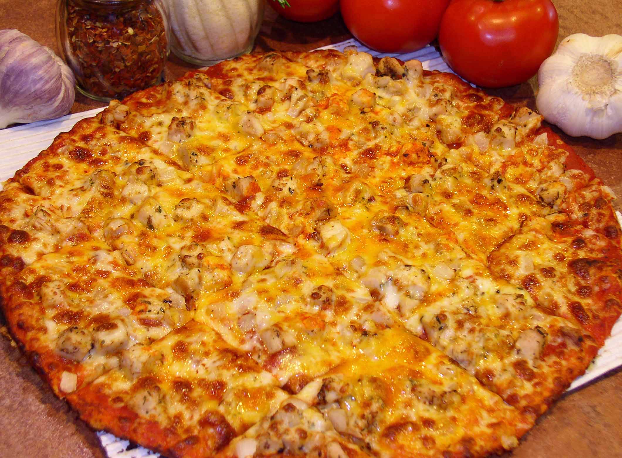 Order Buffalo Chicken Pizza food online from Pedone Pizza store, Hermosa Beach on bringmethat.com