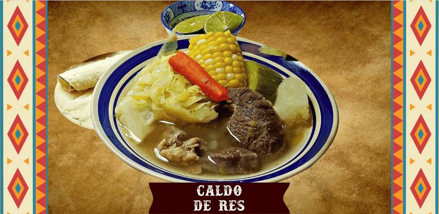 Order Caldo De Res food online from El Venado store, Laredo on bringmethat.com