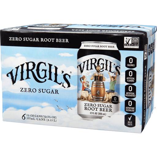 Order Virgil's Zero Sugar Root Beer (6PKC 12OZ) 123071 food online from Bevmo! store, Chico on bringmethat.com