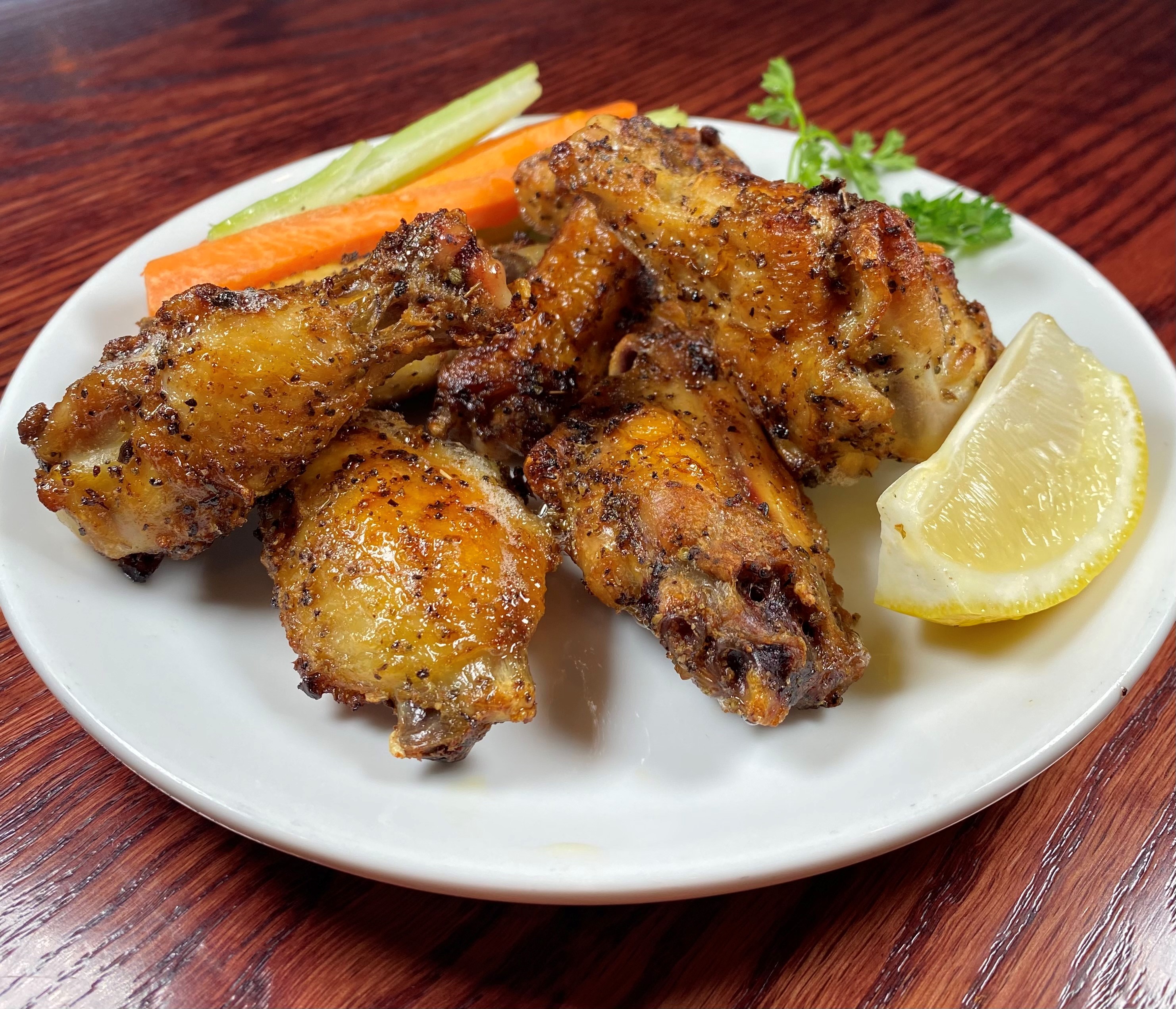 Order Simply Roasted Wings (6) food online from Franklin Chateau store, Franklin on bringmethat.com