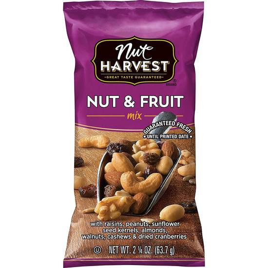 Order Nut Harvest Nut & Fruit Mix food online from Exxon Food Mart store, Port Huron on bringmethat.com
