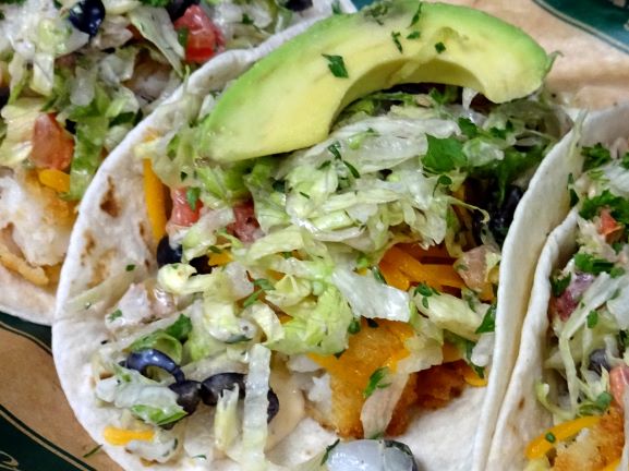 Order Baja Fish Tacos food online from Broadway Bar & Pizza store, Rogers on bringmethat.com