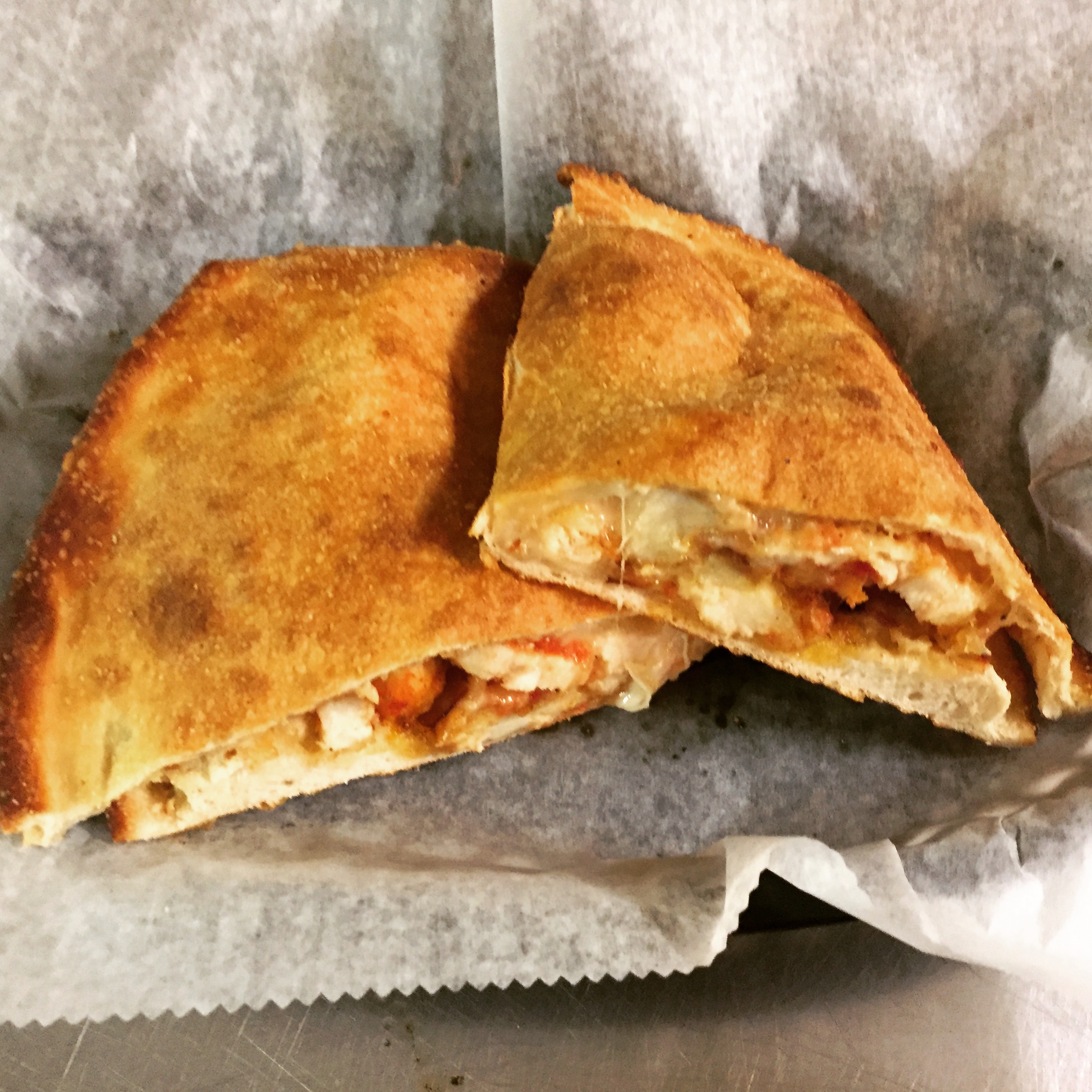 Order Chicken Parmesan Calzone food online from Ronzio Pizza & Subs store, Warwick on bringmethat.com