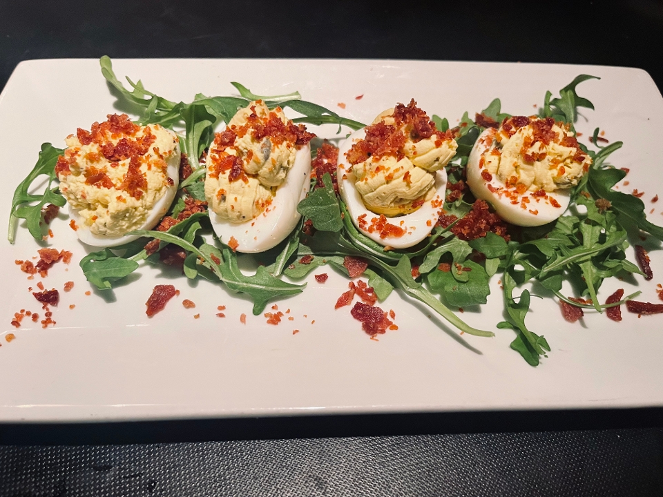 Order Proscuitto Deviled Eggs food online from Max On Broad store, Richmond on bringmethat.com