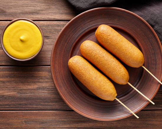 Order Corn Dogs food online from The Burger Trilogy store, San Francisco on bringmethat.com