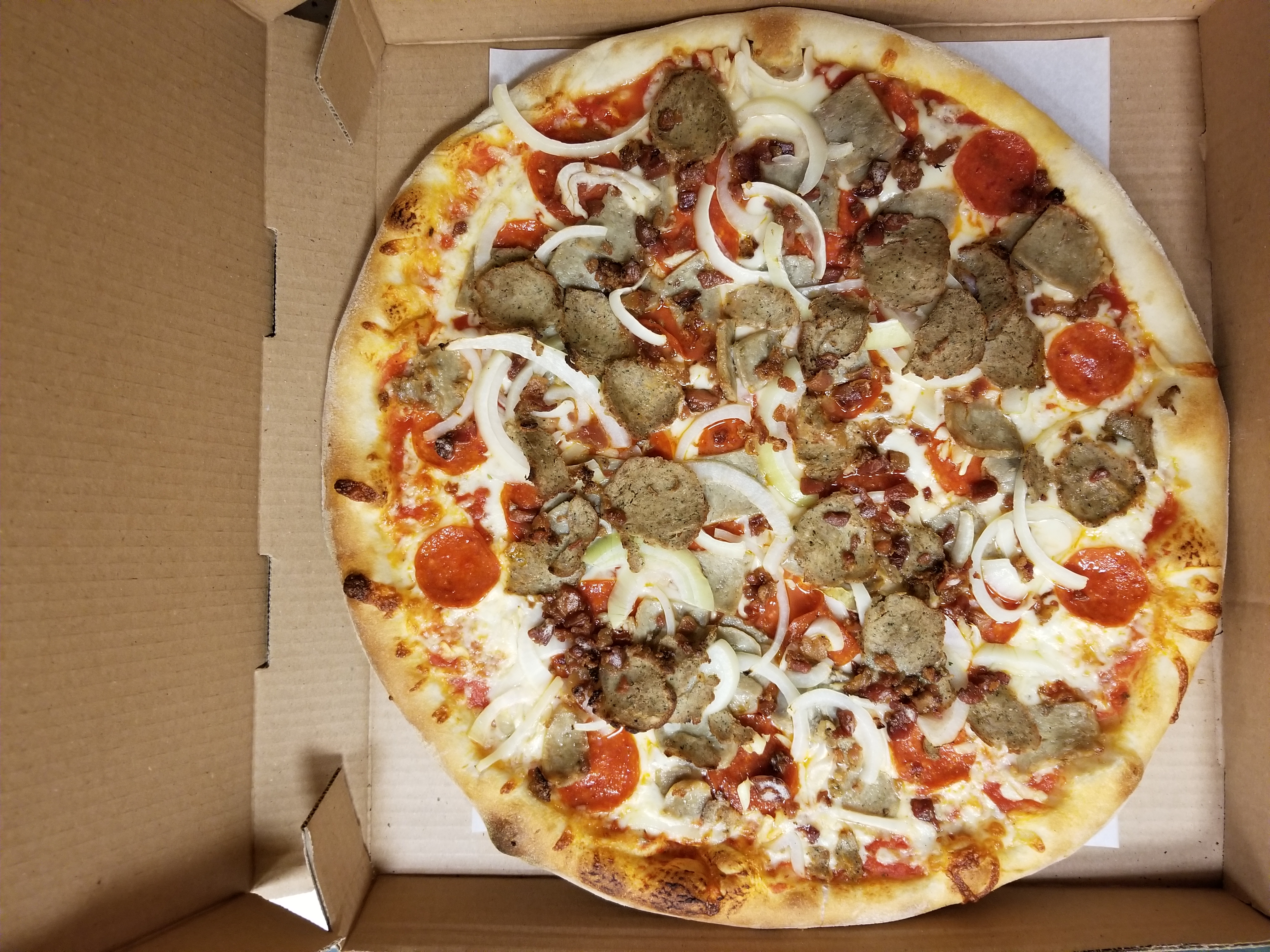 Order Meat Cravers Pizza food online from Pizza Mia store, Newburgh on bringmethat.com