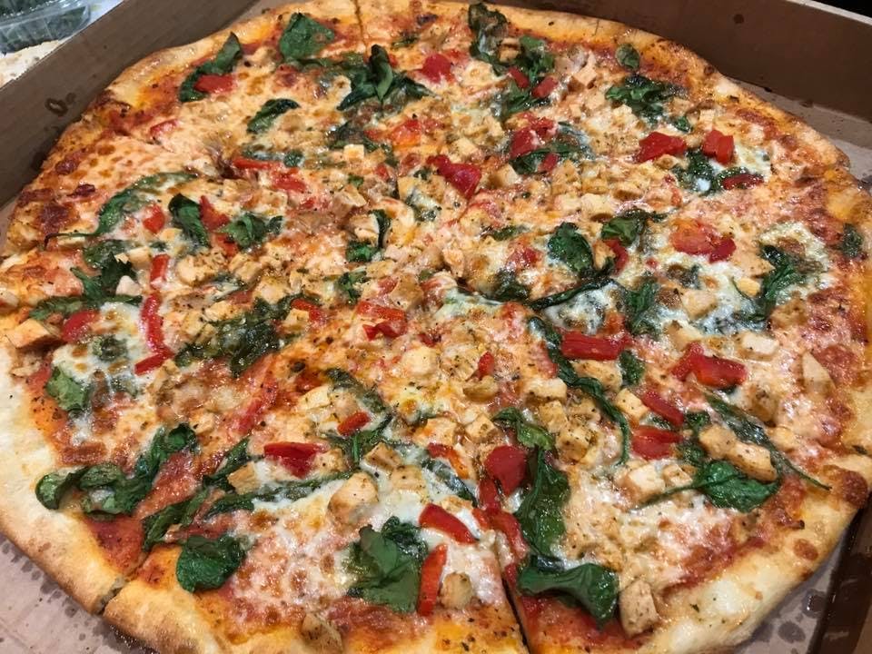 Order Chicken Italiano Pizza - Medium 14'' (8 Slices) food online from Evo Brick Oven Pizza store, Philadelphia on bringmethat.com