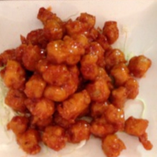 Order 56. Mandarin Meatless Chicken food online from Yum yum hunan store, San Francisco on bringmethat.com