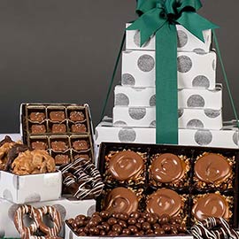 Order The Oglethorpe - 5 Story Gift Tower food online from Savannah Candy Kitchen store, Atlanta on bringmethat.com