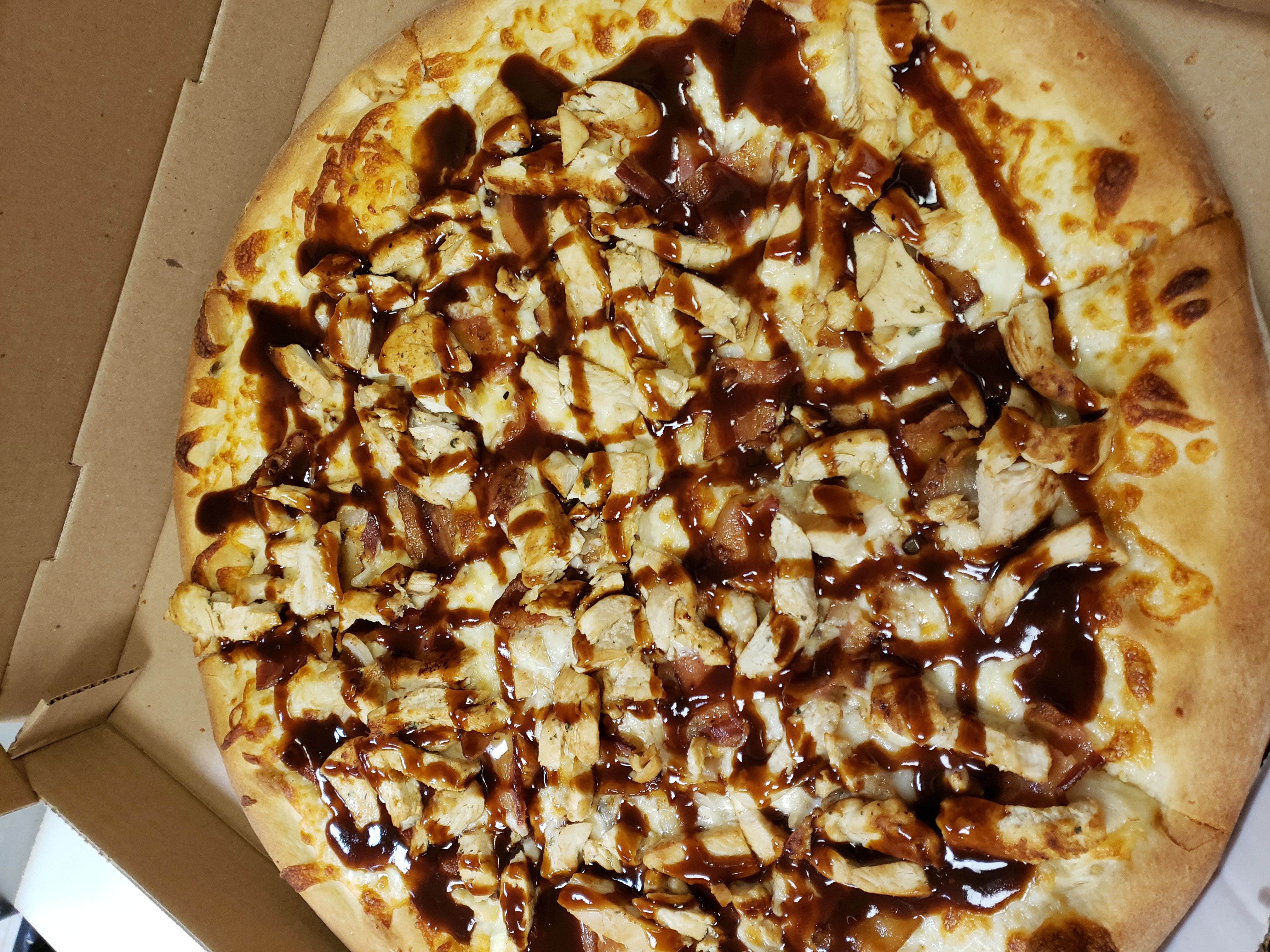 Order BBQ Chicken Pizza food online from Napoli's Pizzeria store, Bensalem on bringmethat.com