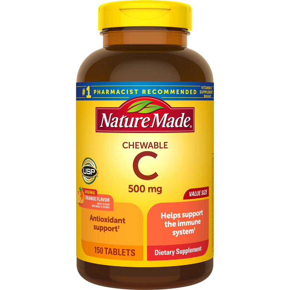 Order Nature Made Chewable Vitamin C Tablets - 500mg, 150 ct food online from Rite Aid store, READING on bringmethat.com