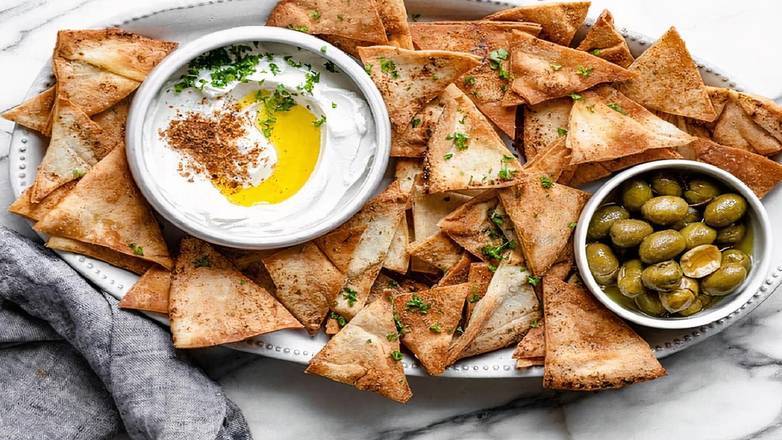 Order Vegan Pita Chips (VPC) food online from One Stop Kitchen store, San Mateo on bringmethat.com