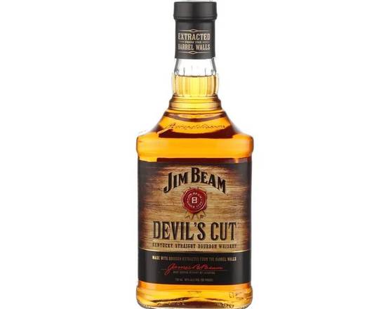 Order Jim Beam Devils Cut, 750mL whiskey (45.0% ABV) food online from NEWBRIDGE WINES & SPIRITS CORP store, Levittown on bringmethat.com