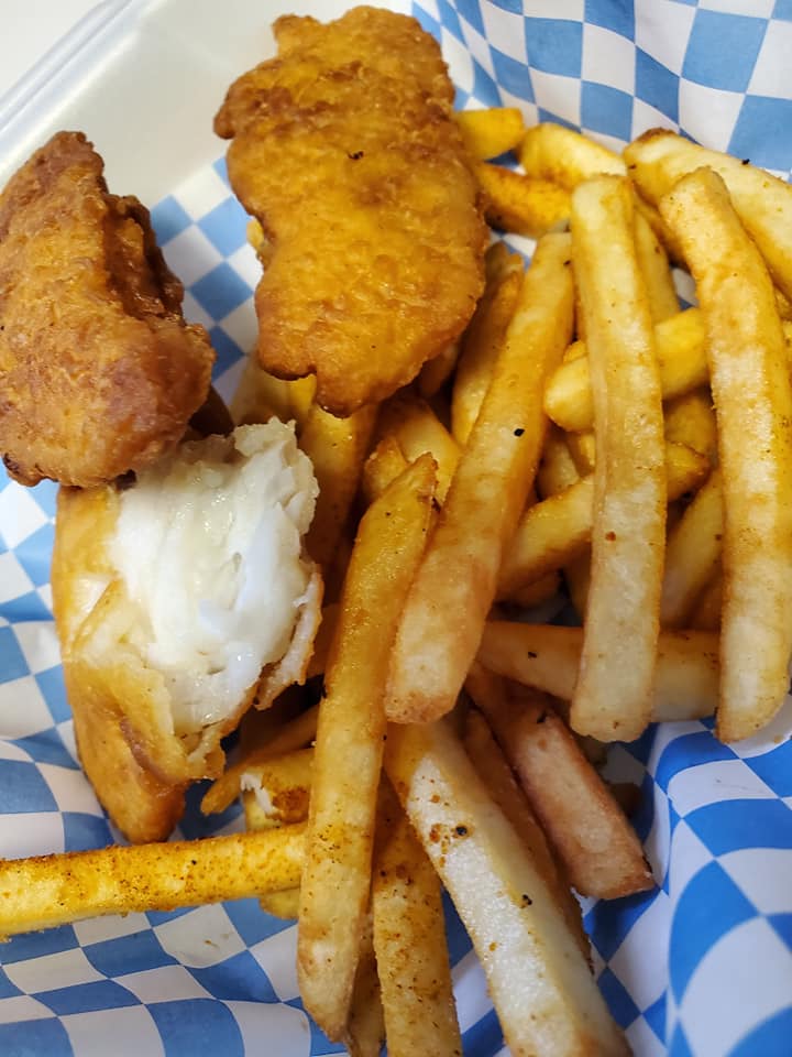 Order Fish N Chips food online from Roadhouse Saloon store, Idaho Falls on bringmethat.com