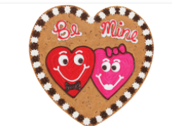 Order Be Mine-Two Hearts - HV2025 food online from Cookie Co store, Longview on bringmethat.com