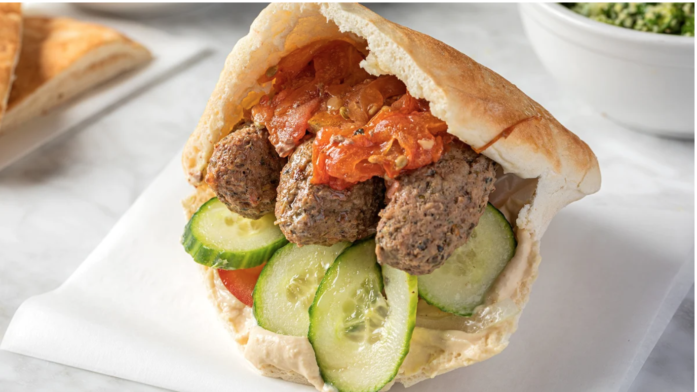Order Baked Kefta Kebab Sandwich  food online from Sultan's Market store, Chicago on bringmethat.com