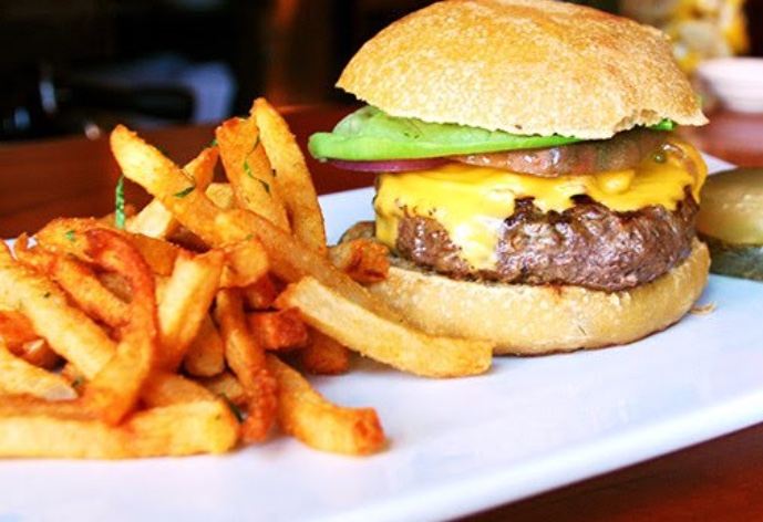 Order Kobe Beef Cheese Burger food online from Coast Seafood store, Cos Cob on bringmethat.com