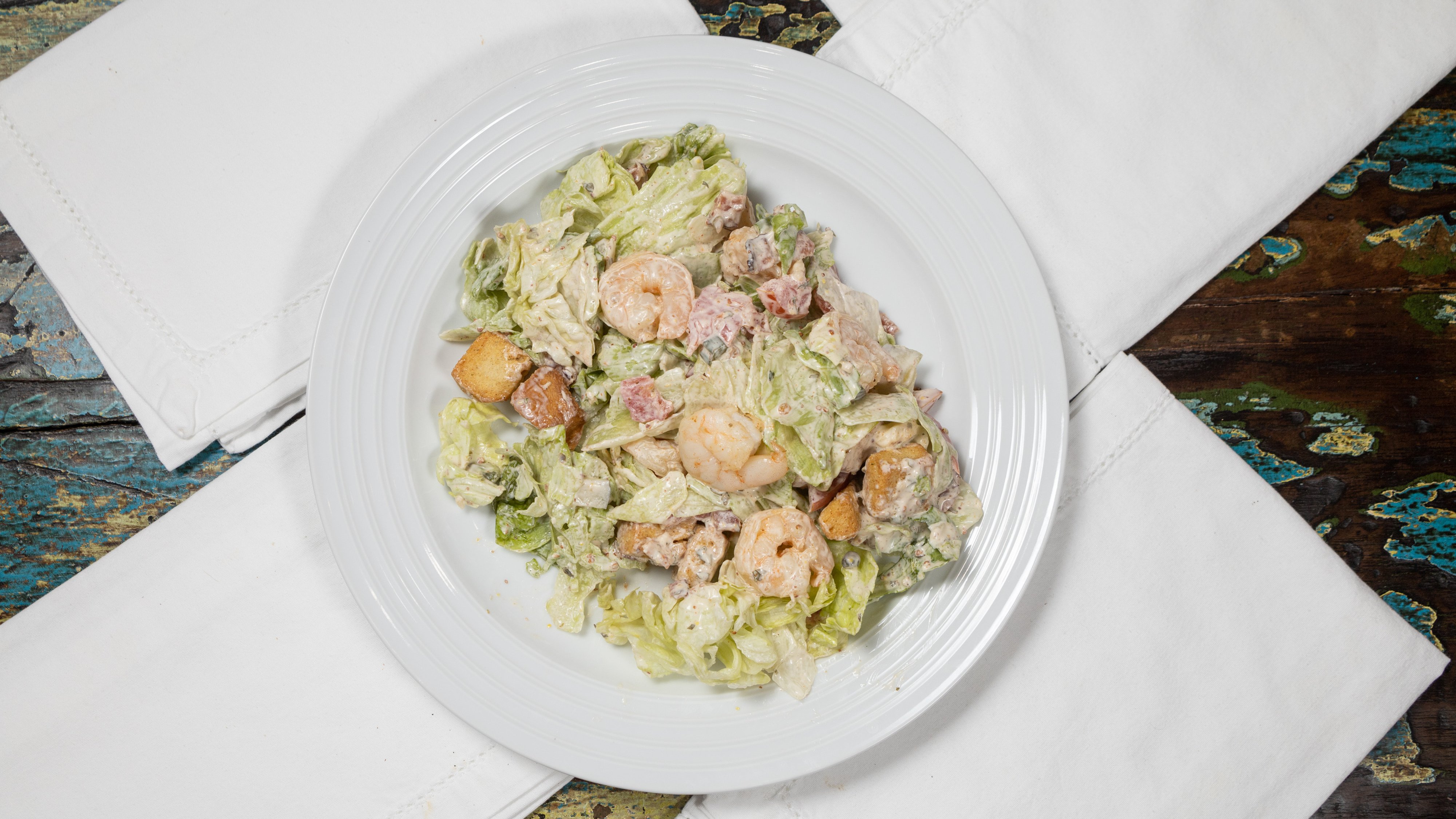 Order Shrimp Remoulade Salad food online from Chicken And Watermelon Fool store, North Richland Hills on bringmethat.com