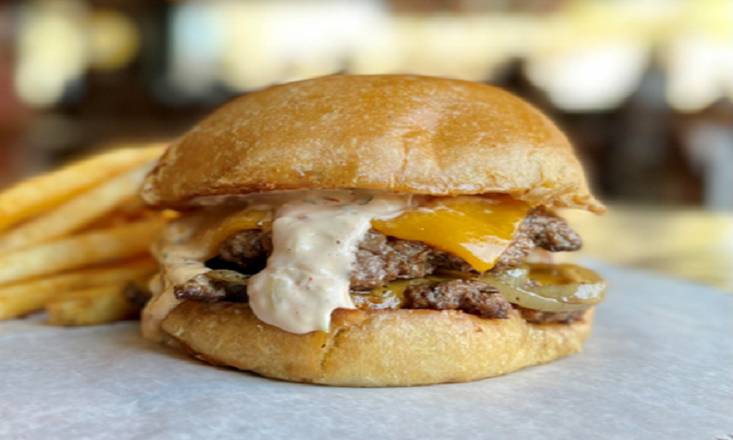 Order Smashburger food online from Edley Bar-B-Que store, Nashville on bringmethat.com